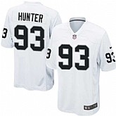 Nike Men & Women & Youth Raiders #93 Hunter White Team Color Game Jersey,baseball caps,new era cap wholesale,wholesale hats
